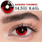 Lentes De Contacto Rojos Y Negro Tanjiro Anime Demon Slayer