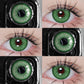 Lentes de Contacto Verde Intenso Pupilentes Cosplay