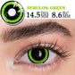 Lentes De Contacto Pupila Grande Verde Nebula Green Cosplay