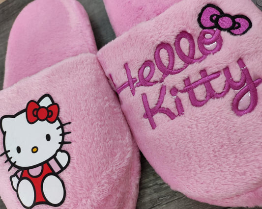 Pantuflas de Hello Kitty Rosa Pastel para Adulto
