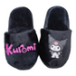 Pantuflas Tematica de Kuromi Negro y Rosa moda Geek