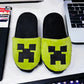 Pantuflas Minecraft Creeper Verdes de Peluche