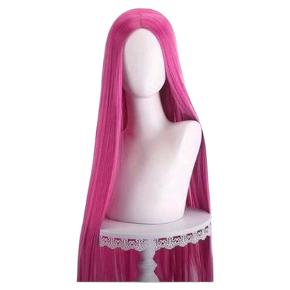 Peluca Rosa Fuscia Lisa Larga sin Fleco SFL