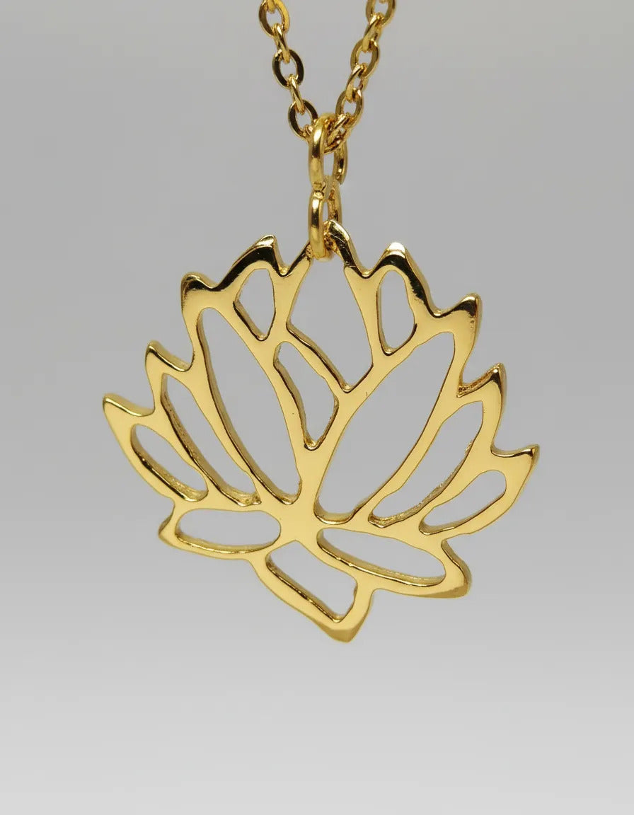 Collar Dorado - Flor de Loto
