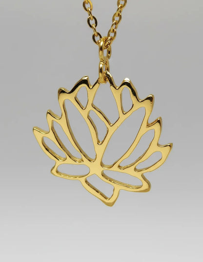 Collar Dorado - Flor de Loto
