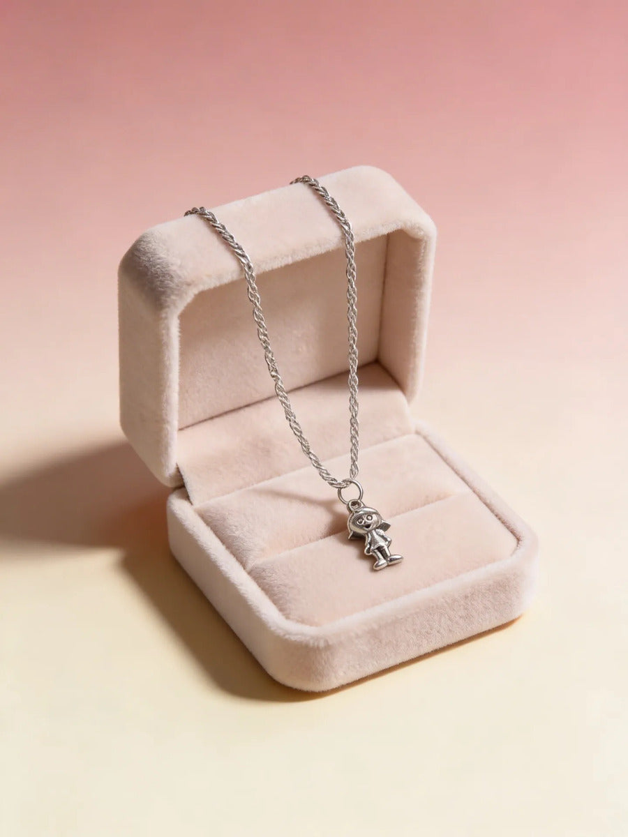 Collar Plateado - Pequeño Niño