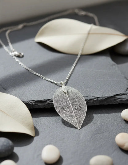 Collar Plataeado - Hoja de Arbol