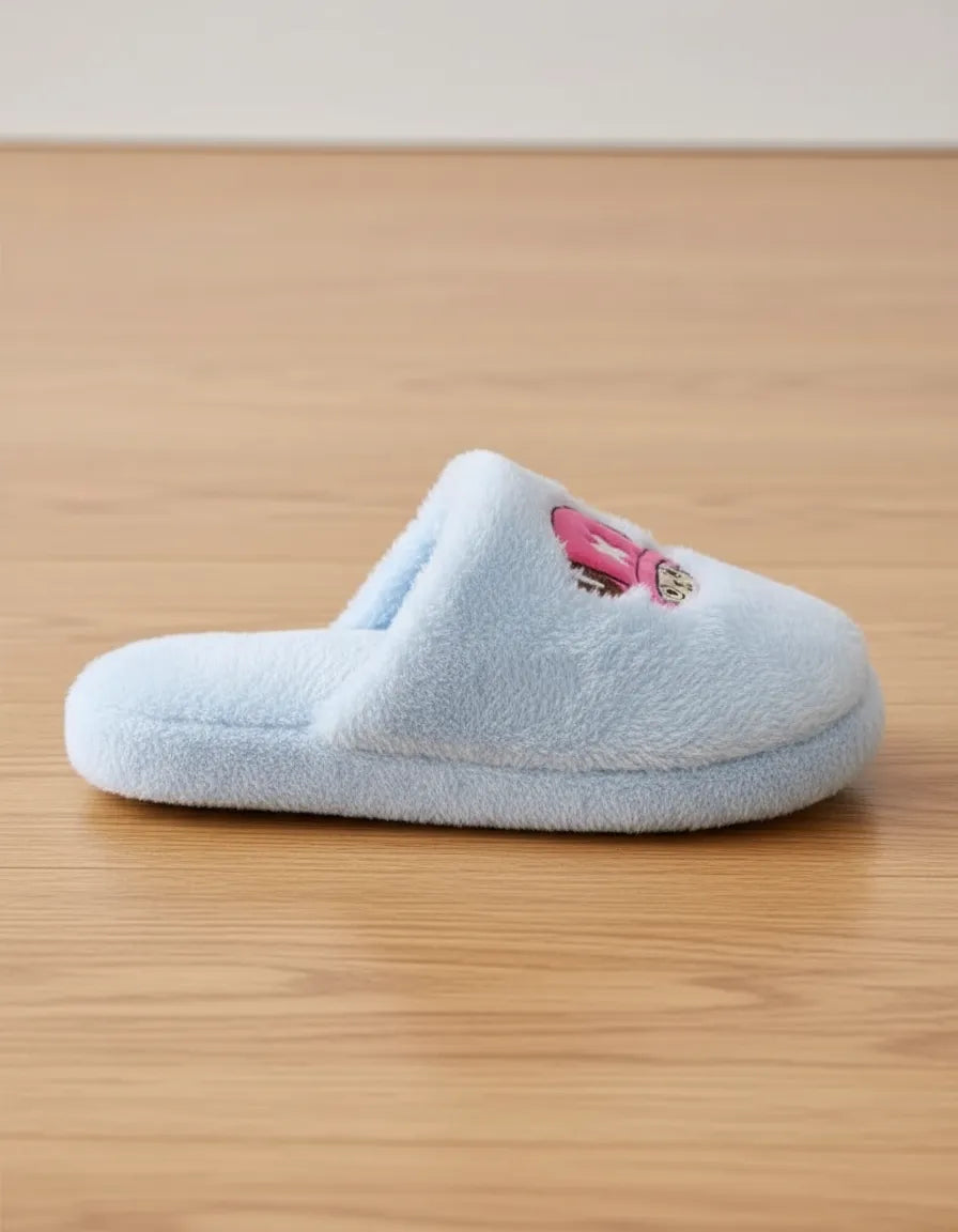 Pantuflas de Peluche Azules Tematica One Piece