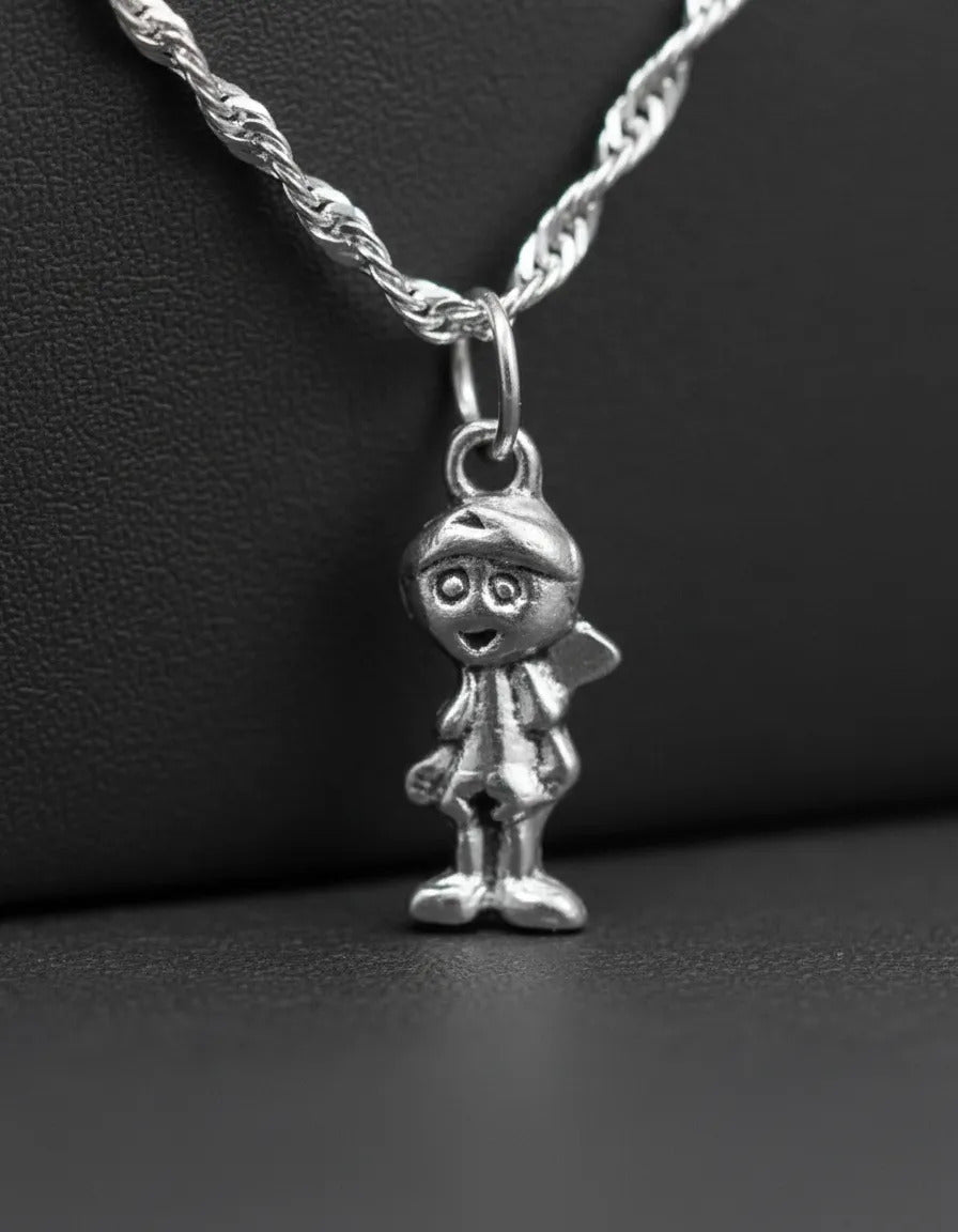 Collar Plateado - Pequeño Niño