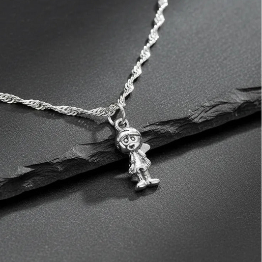 Collar Plateado - Pequeño Niño