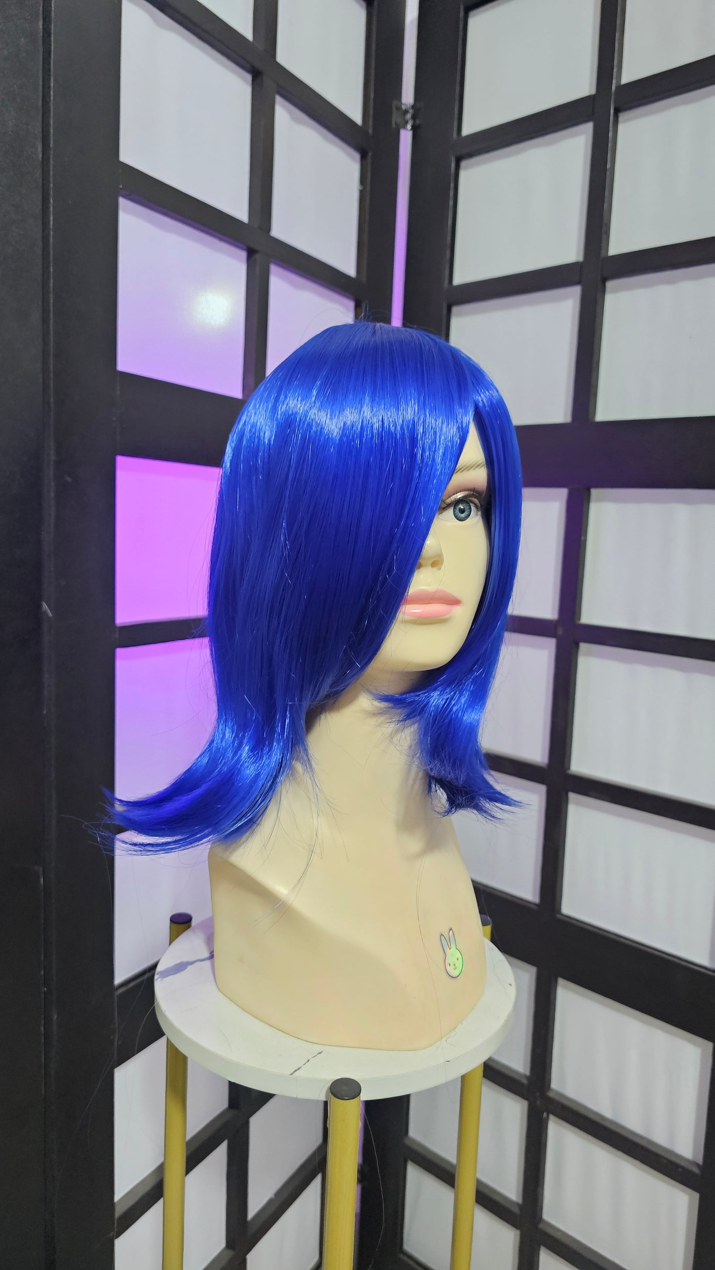 Peluca JOY Azul Rey Corta con Fleco C.6