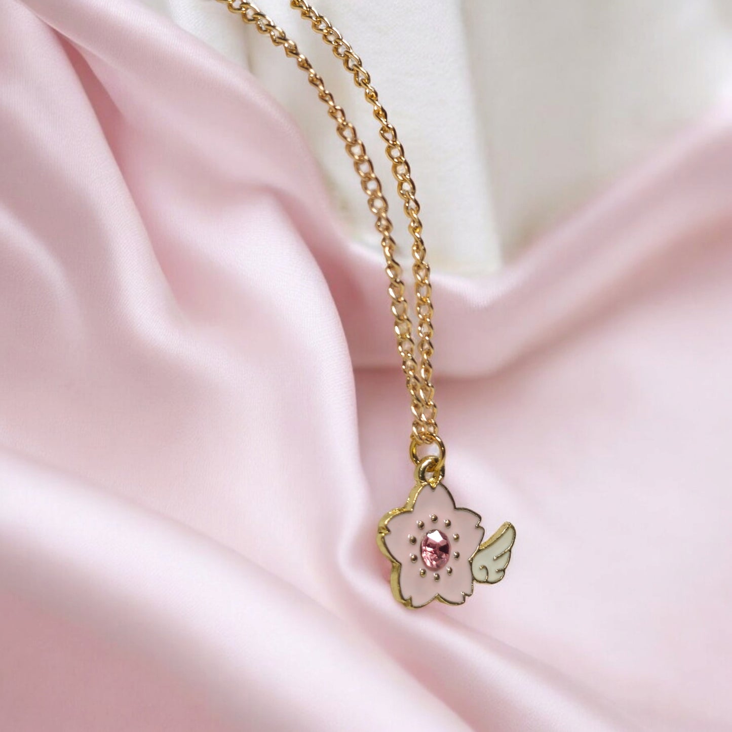 Collar Esmaltado - Flor de Cerezo Sakura
