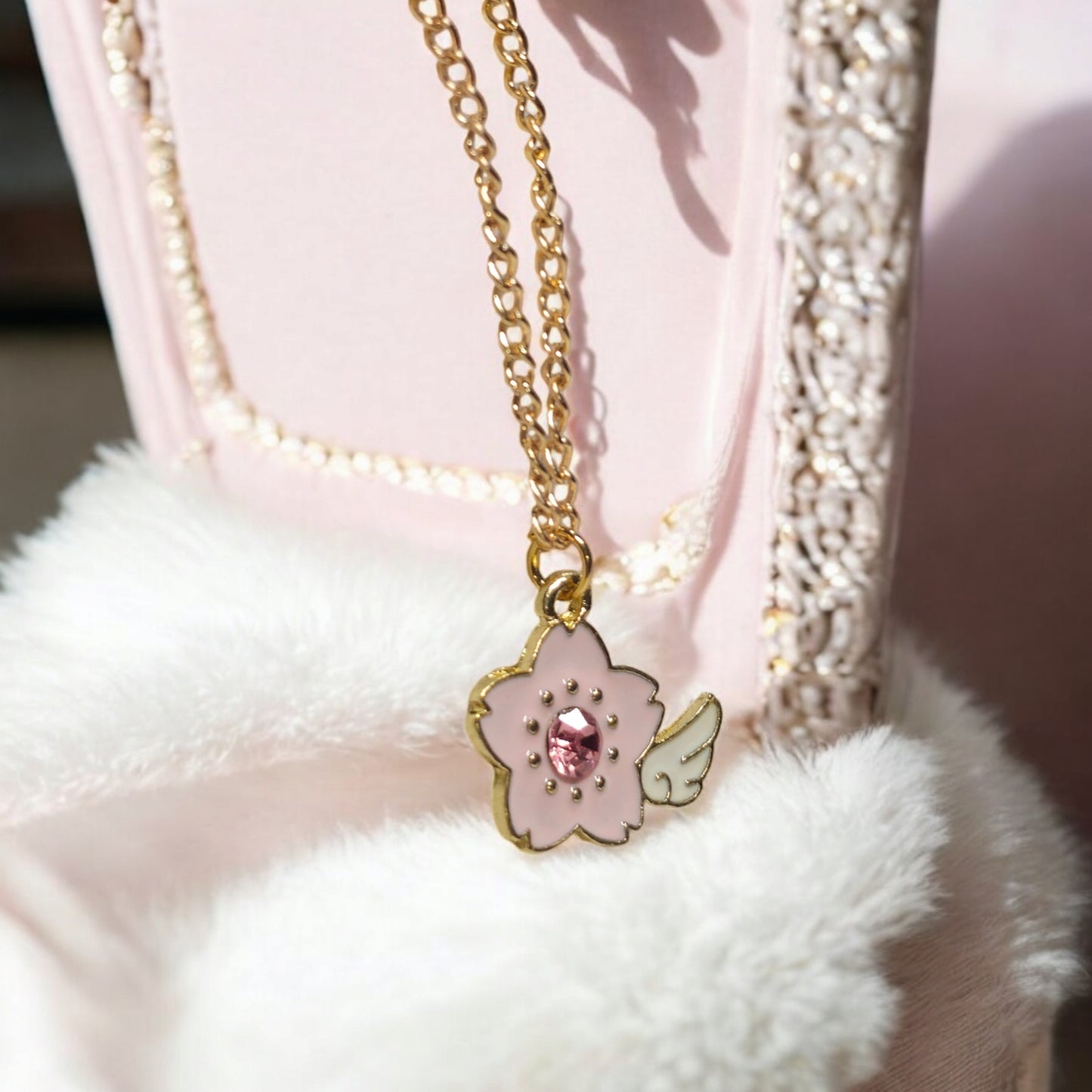 Collar Esmaltado - Flor de Cerezo Sakura