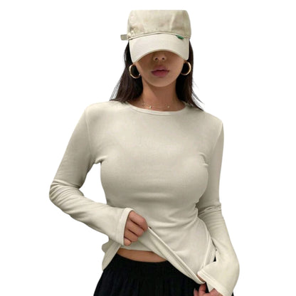 Playera Manga Larga Para Dama Sensación Termica con Interior