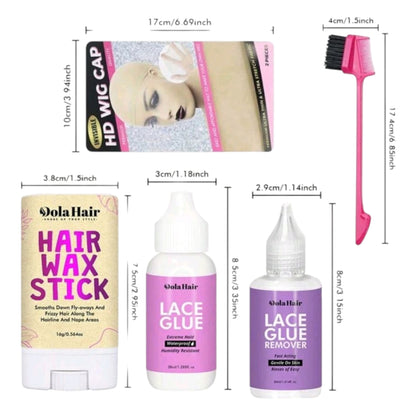 Kit Auxiliar Para Colocar Pelucas Sintéticas y Prosteticos
