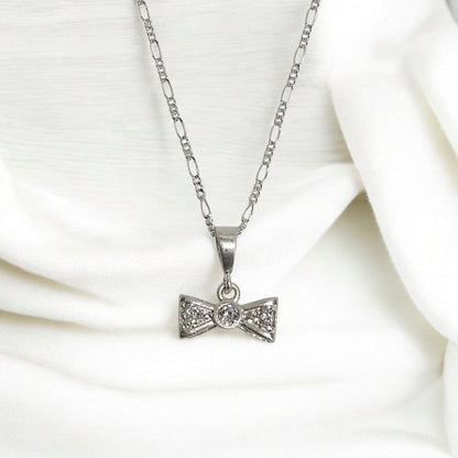 Collar Plata 925 Liston con Zirconia