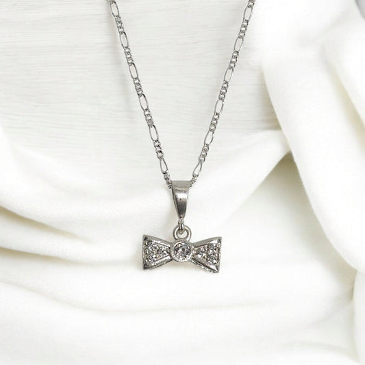 Collar Plata 925 Liston con Zirconia