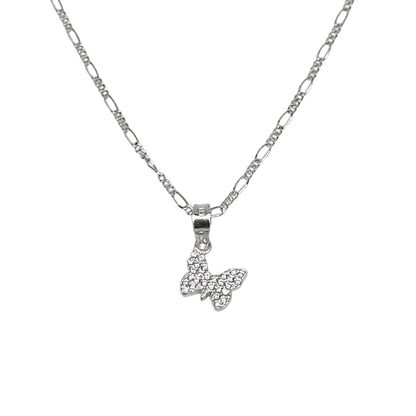 Collar Plata 925 Libélulas y Mariposas