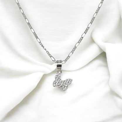 Collar Plata 925 Libélulas y Mariposas