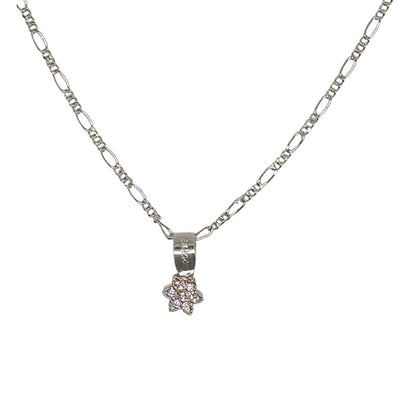 Collar Plata 925 Flor Pequeño Narciso