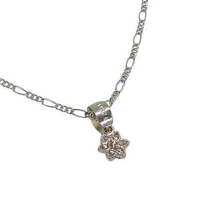 Collar Plata 925 Flor Pequeño Narciso