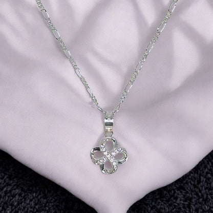 Collar Plata 925 Elegante Dije con Nudo