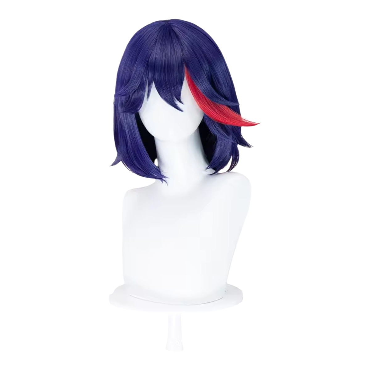 Peluca Azul Marino y Rojo Corta Ryuko Kill la Kill Cosplay