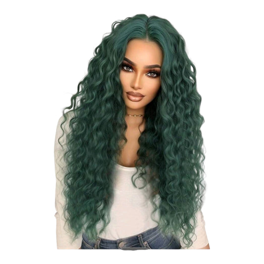 Peluca Verde Aqua Turquesa Oscuro Sailor Neptune