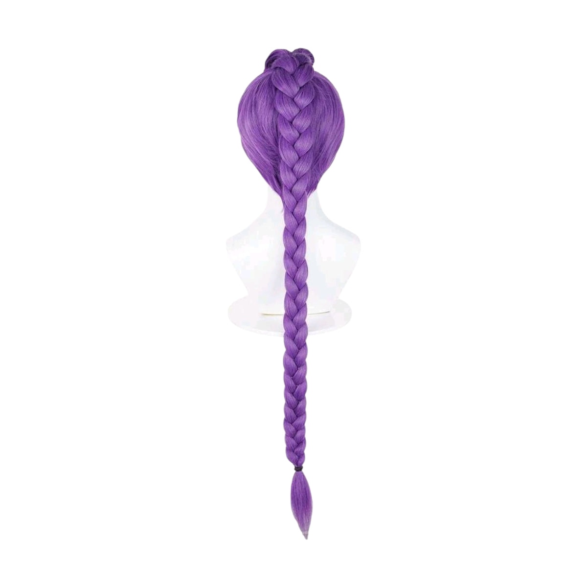 Peluca Morada Larga con Trenza Rumi Huntrix Guerreras KPOP