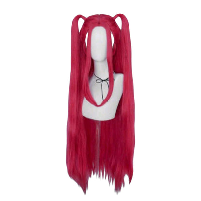 Peluca Rosa Fuscia Larga Mira Huntrix Guerreras Kpop Cosplay