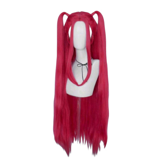 Peluca Rosa Fuscia Larga Mira Huntrix Guerreras Kpop Cosplay