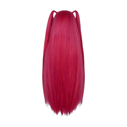 Peluca Rosa Fuscia Larga Mira Huntrix Guerreras Kpop Cosplay