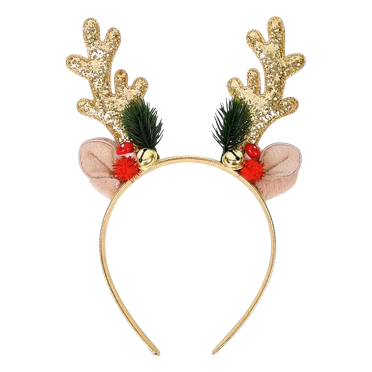 Diadema Orejas de Reno Estilo Navideño