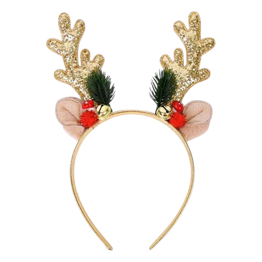 Diadema Orejas de Reno Estilo Navideño