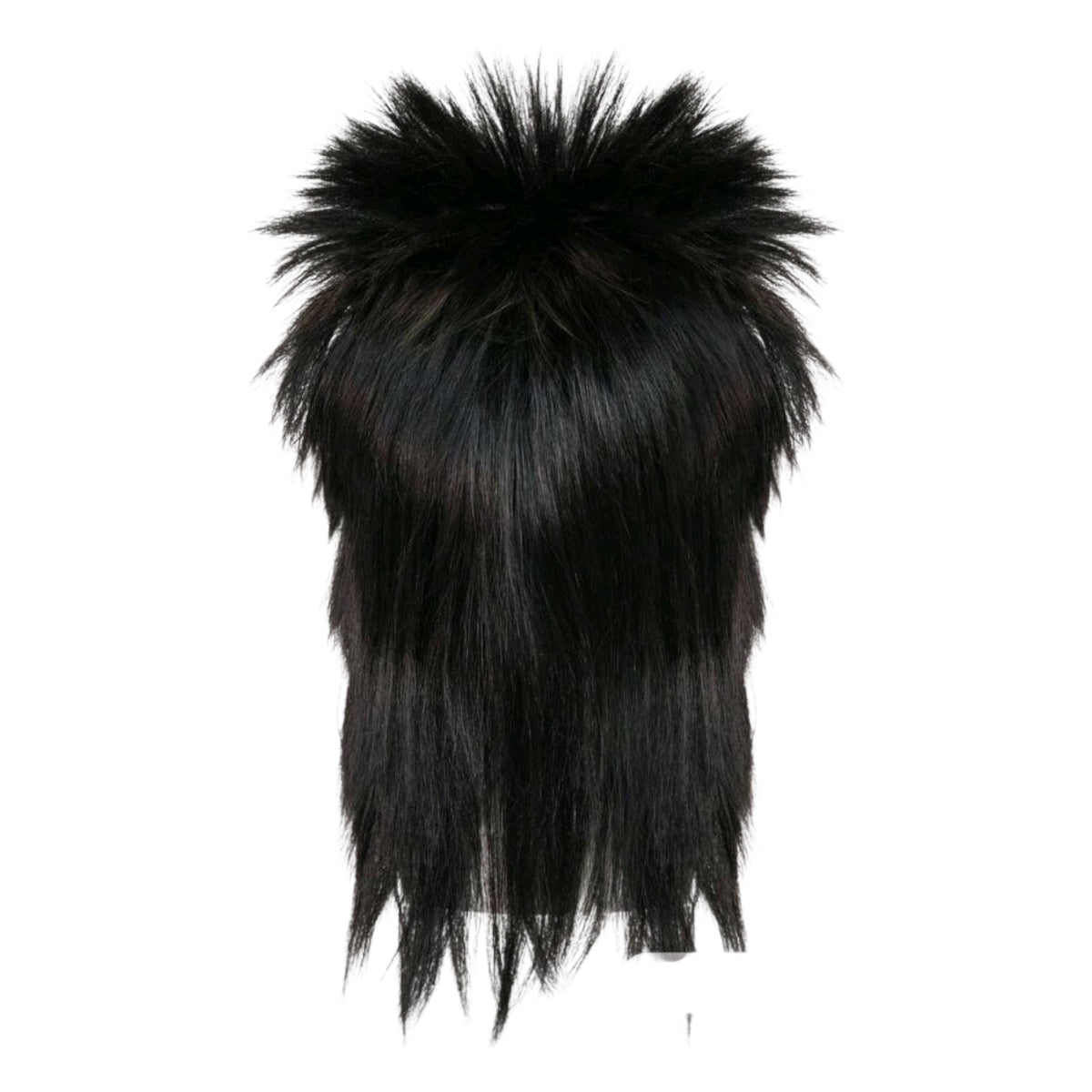 Peluca Negra con Picos Estilo Rock n Roll Disfraz