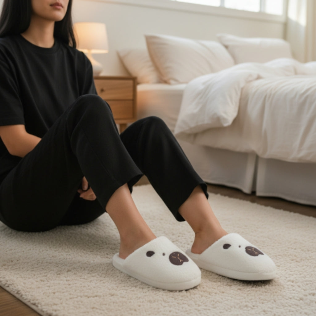 Pantuflas del Hogar Lymalimoon Capibara Peluche Blanco