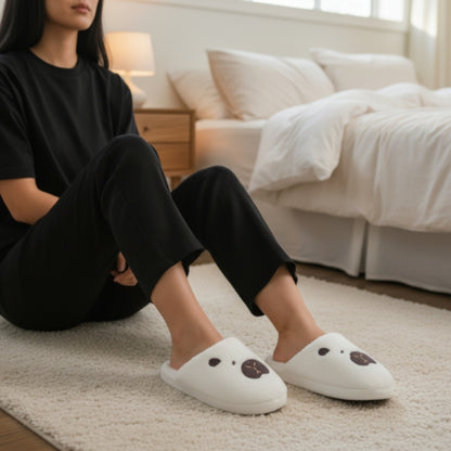 Pantuflas del Hogar Lymalimoon Capibara Peluche Blanco