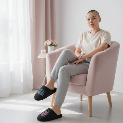 Pantuflas del Hogar Lymalimoon KPop Cazadoras Peluche Negro