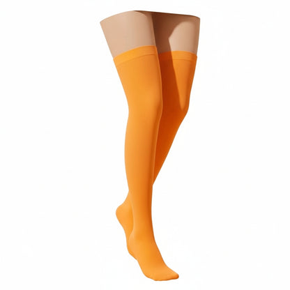 Calcetas Largas Elasticos Medias sobre la Rodilla Sin Estampado