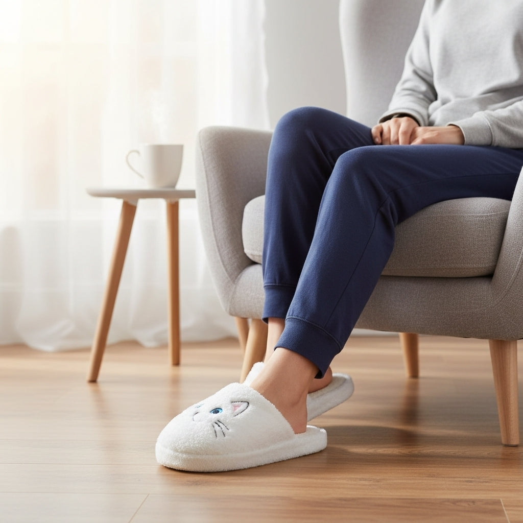 Pantuflas de Peluche de Gatitos