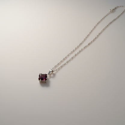 Juego de Joyeria con Forma de Rombos Plata 925 Collar y Aretes