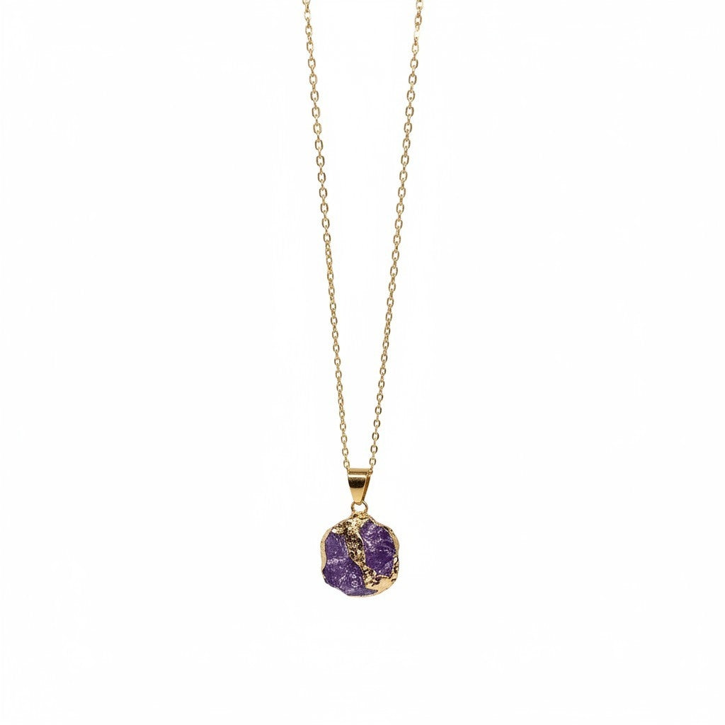 Collar Dorado - Amatista