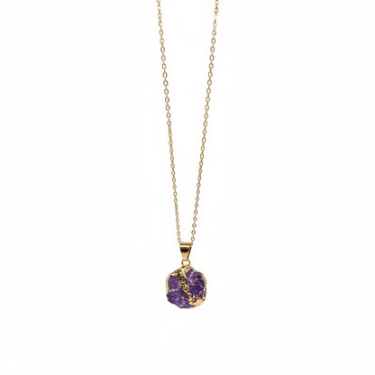 Collar Dorado - Amatista