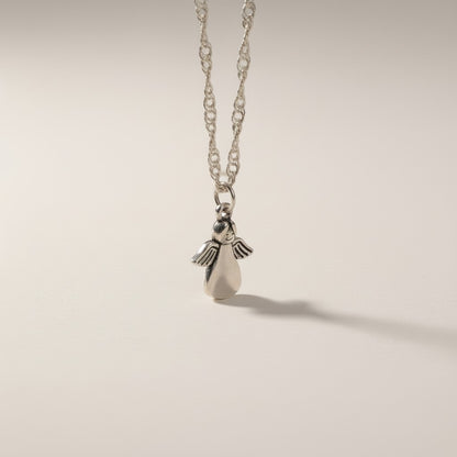 Collar Plateado -  Ángel