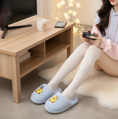 Pantuflas de Peluche Pareja de Pollos