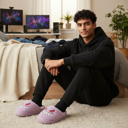 Pantuflas Tematica de Gengar Moda Geek