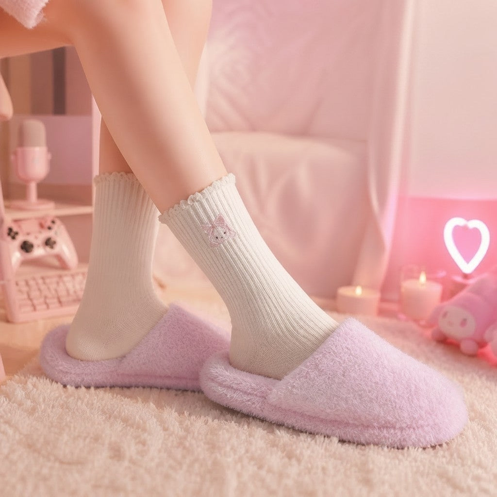 Pantuflas Minimalistas Clásicas de Peluche