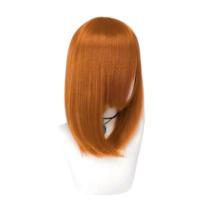 Peluca JOY Naranja Cobrizo Corta con Fleco C.8