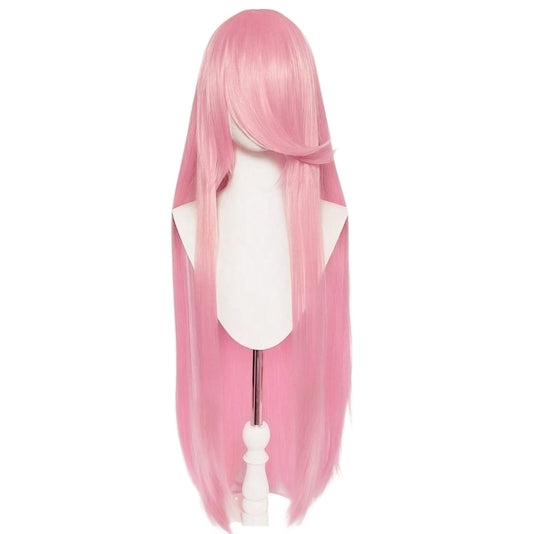 Peluca JOY Rosa Claro Larga Lisa con Fleco L.70