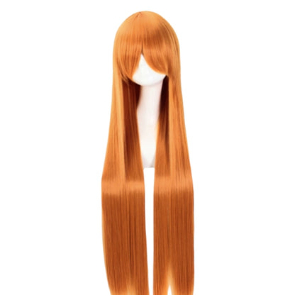 Peluca JOY Naranja Cobrizo Larga Lisa con Fleco L.21
